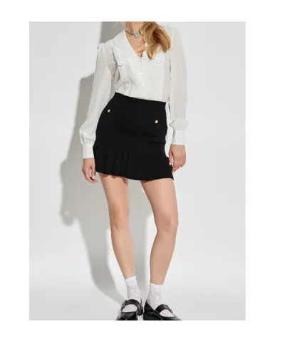 Alessandra Rich Long Sleeve Shirt In White