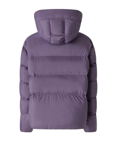 Pinko Technical Canvas Jacket With Hood In Purple
