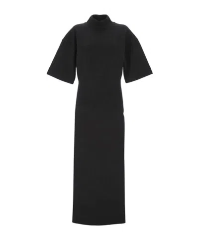 Jean Paul Gaultier Short-sleeved Logo Printed Dresses