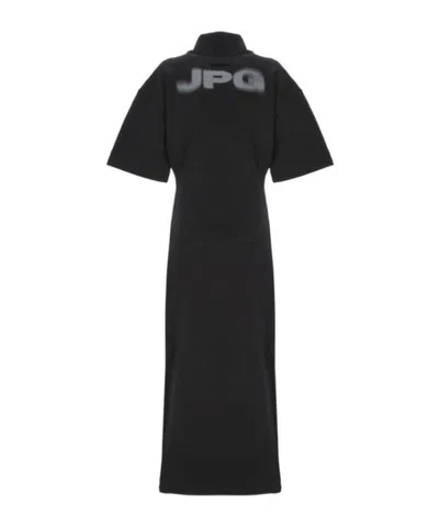 Jean Paul Gaultier Short-sleeved Logo Printed Dresses