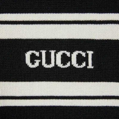 Gucci Men Silk And Cotton Sweater With Intarsia In Multi