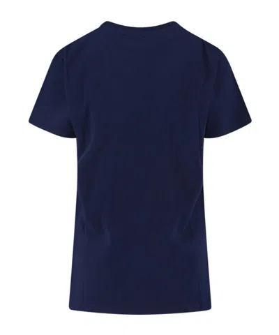 Vivienne Westwood Crew Neck Graphic Print Short Sleeves Top In Blue