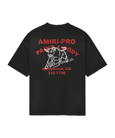 Amiri Bull Oversized Tee In Black