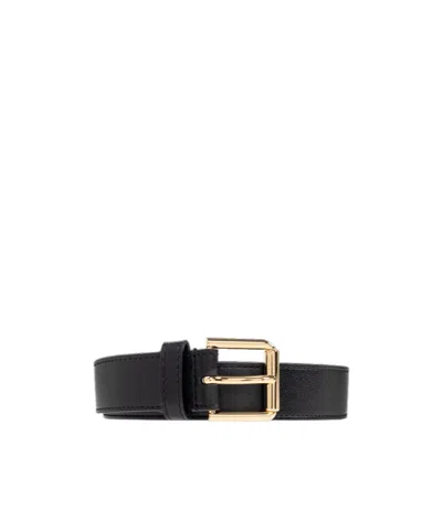 Givenchy Voyou Long Belt In Shiny Leather In Black