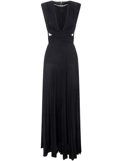 Elisabetta Franchi Red Carpet Lurex Jersey Dress