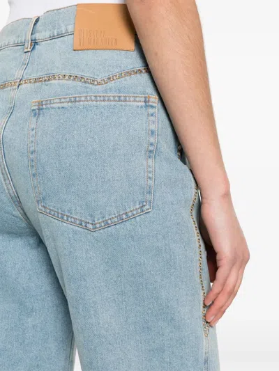 Giuseppe Di Morabito High-rise Straight-leg Jeans In Blue