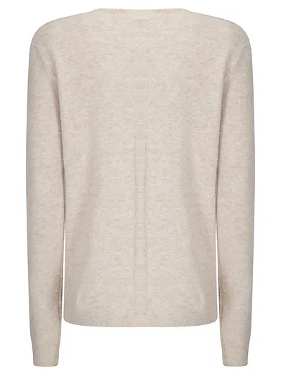 Rick Owens Gray Concordians Ls Sweater In Neutral