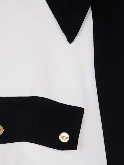 Elisabetta Franchi Short Shirt With Contrast