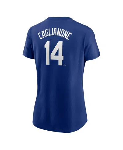 Nike Women's Jac Caglianone Royal Kansas City Royals Fuse Name Number T-shirt