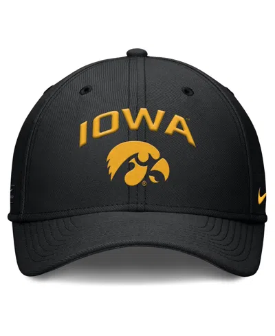 Nike Men's Black Iowa Hawkeyes 2025 On-field Rise Performance Flex Hat
