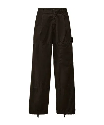 C.p. Company Microreps Boxy Cargo Pants In Black