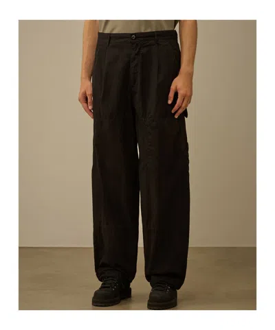 C.p. Company Microreps Boxy Cargo Pants In Black