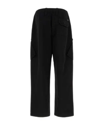 C.p. Company C.p.company Black Cotton Cargo Pant In Black