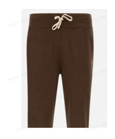 Polo Ralph Lauren Brown Jogger Pants In Cotton Blend In Brown