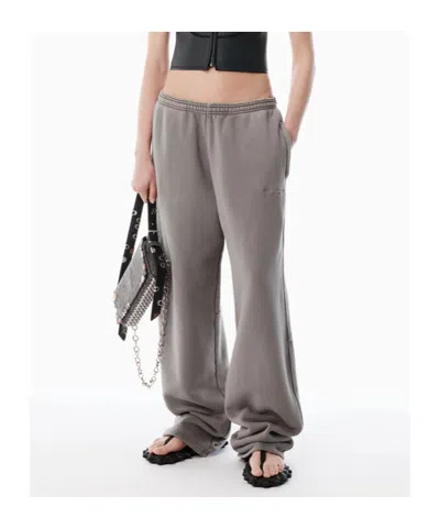 Alexander Wang Grey Wide-leg Sweatpants