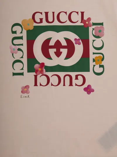 Gucci J S/s T-shirt Ctn Jersey In Neutral