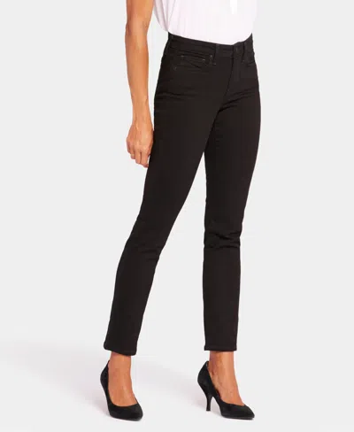 Nydj Petite Sheri Slim Pull On Jeans In Black