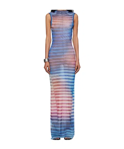 Jean Paul Gaultier Long Dress Stripe Air