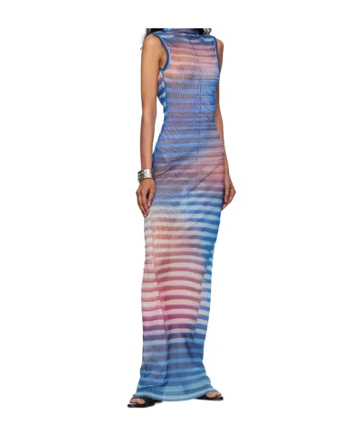 Jean Paul Gaultier Long Dress Stripe Air
