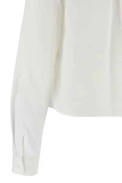 Fabiana Filippi Embellished Collar Long Sleeves Shirt In White