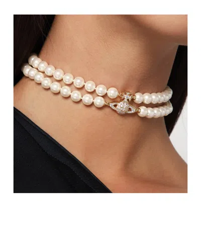 Vivienne Westwood Choker Graziella With Synthetic Pearls