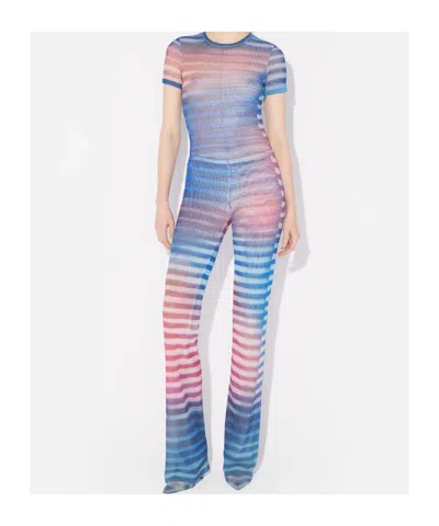 Jean Paul Gaultier Mesh Trouser Printed "air" Clothing