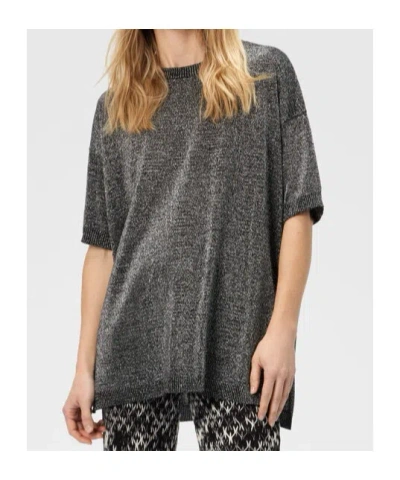 Missoni Metallic Crew Neck Knitwear T-shirt In Black