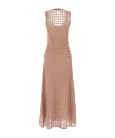 Fabiana Filippi Sleeveless Knit Dress Round Neckline