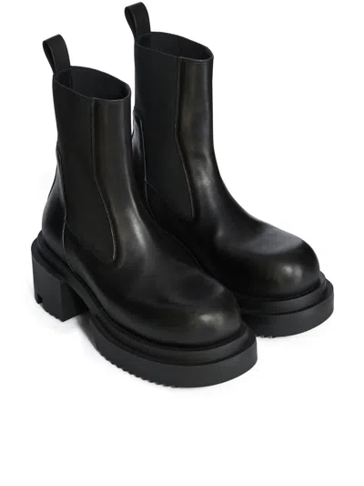 Rick Owens Round Toe Ankle Boots