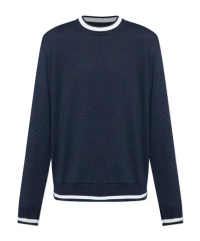 Paul & Shark Long Sleeve Sweater In Blue