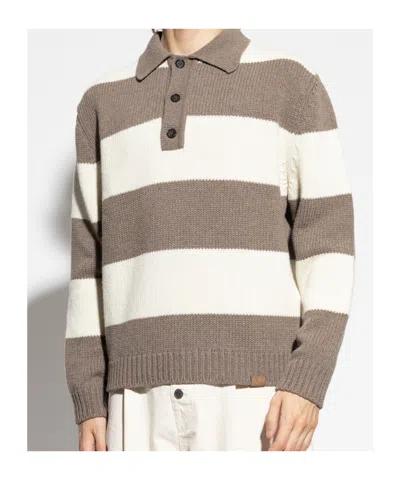 Paul & Shark Long Sleeve Sweater9 In Brown