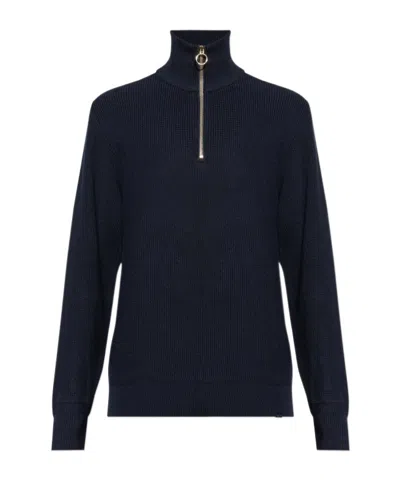 Paul & Shark Long Sleeve Sweater In Blue