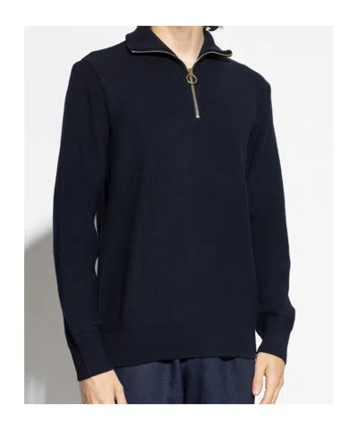 Paul & Shark Long Sleeve Sweater In Blue