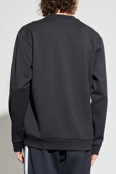 Paul & Shark Shark-logo Cotton Sweatshirt In Blue