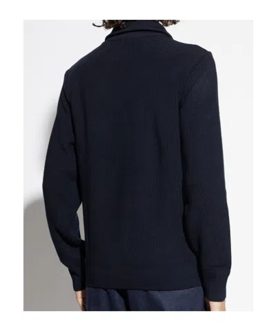 Paul & Shark Long Sleeve Sweater In Blue