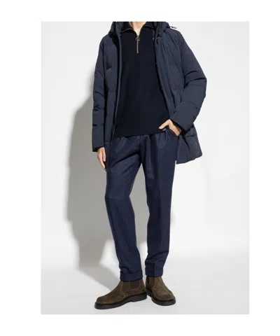 Paul & Shark Long Sleeve Sweater In Blue