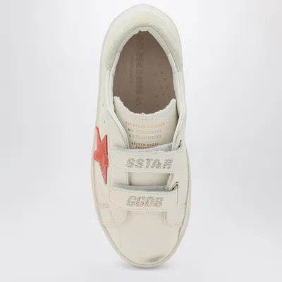Golden Goose Velcro Sneakers In White