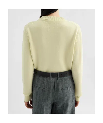 Jil Sander Wool Blend Embroidered Cardigan