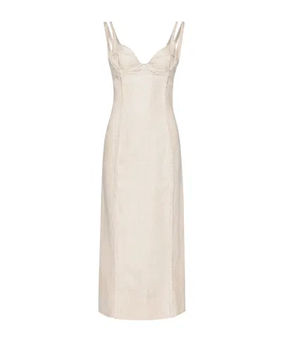Jacquemus Valérie Frayed Midi Dress