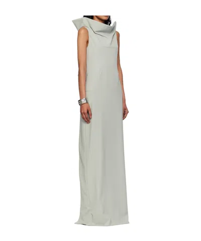 Jean Paul Gaultier Backless Belt Dress In Gray