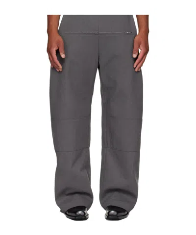 Jean Paul Gaultier Zip Detail Trousers In Gray