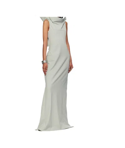 Jean Paul Gaultier Backless Belt Dress In Gray