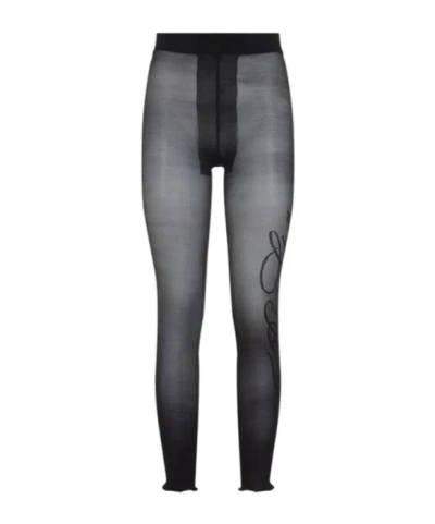 Jean Paul Gaultier Signature Script Sheer Tights