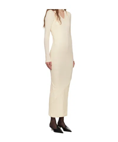 Jean Paul Gaultier Ribbed Twisted Double Layer Piercing Dress