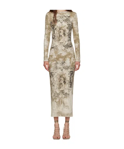 Jean Paul Gaultier The Long Beige Médaillon Dress