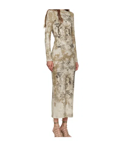 Jean Paul Gaultier The Long Beige Médaillon Dress