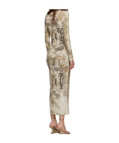 Jean Paul Gaultier The Long Beige Médaillon Dress