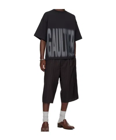 Jean Paul Gaultier The Gaultier Boxy Tshirt In Black