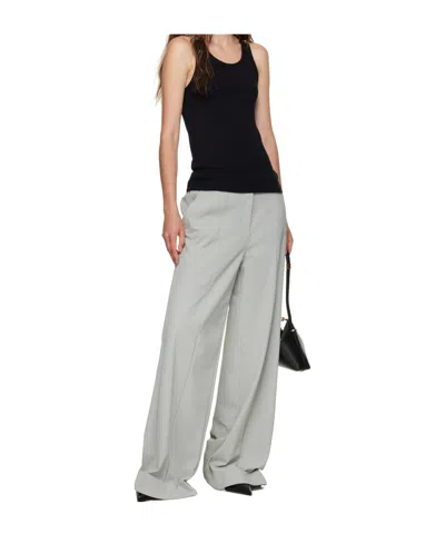 Jean Paul Gaultier Tailoring Undershoe Straps Pants In Gray