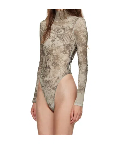 Jean Paul Gaultier Printed Jumpsuit In Multi
